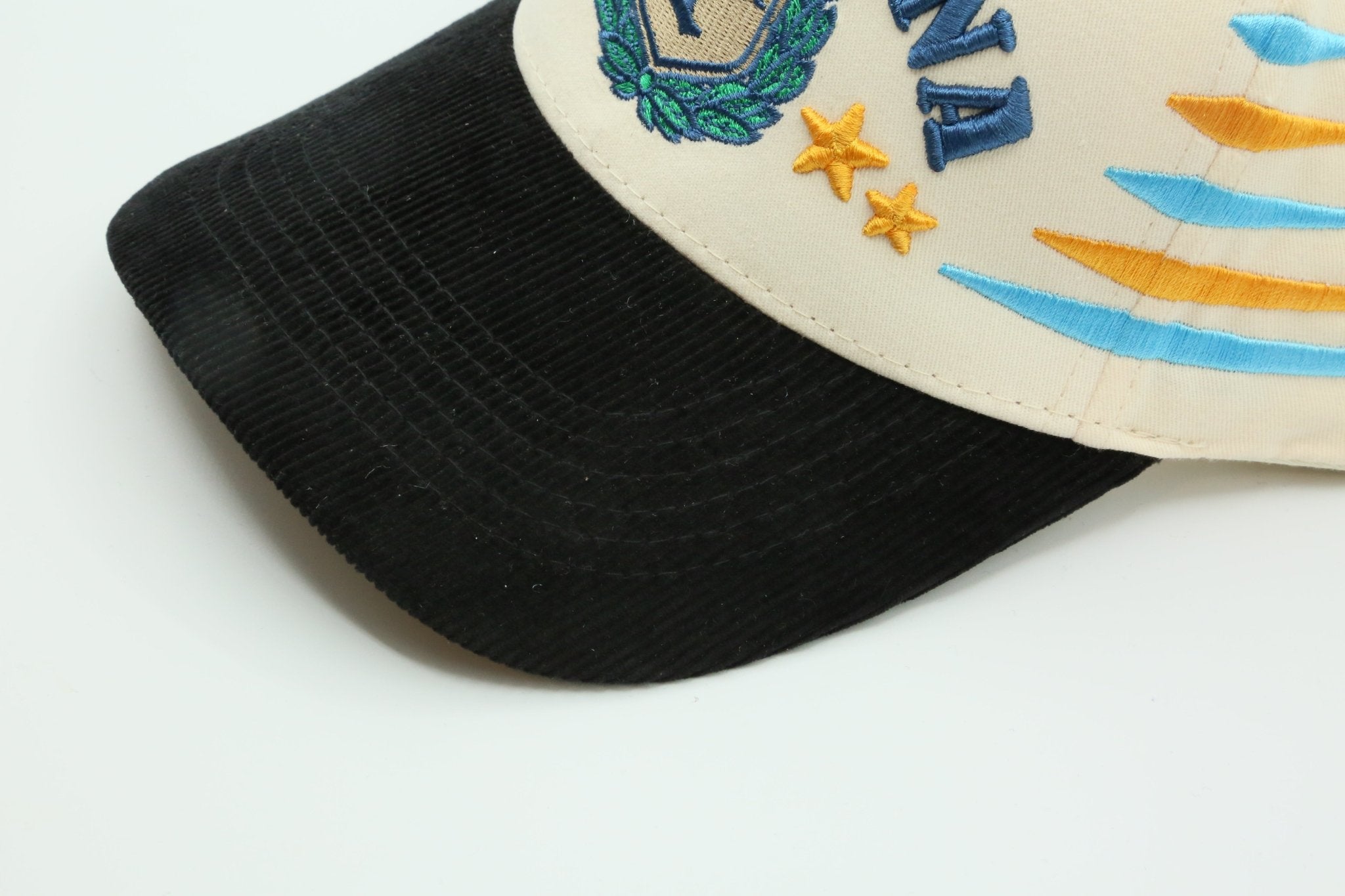 Argentina Cream/Black Corduroy - MaisonHats