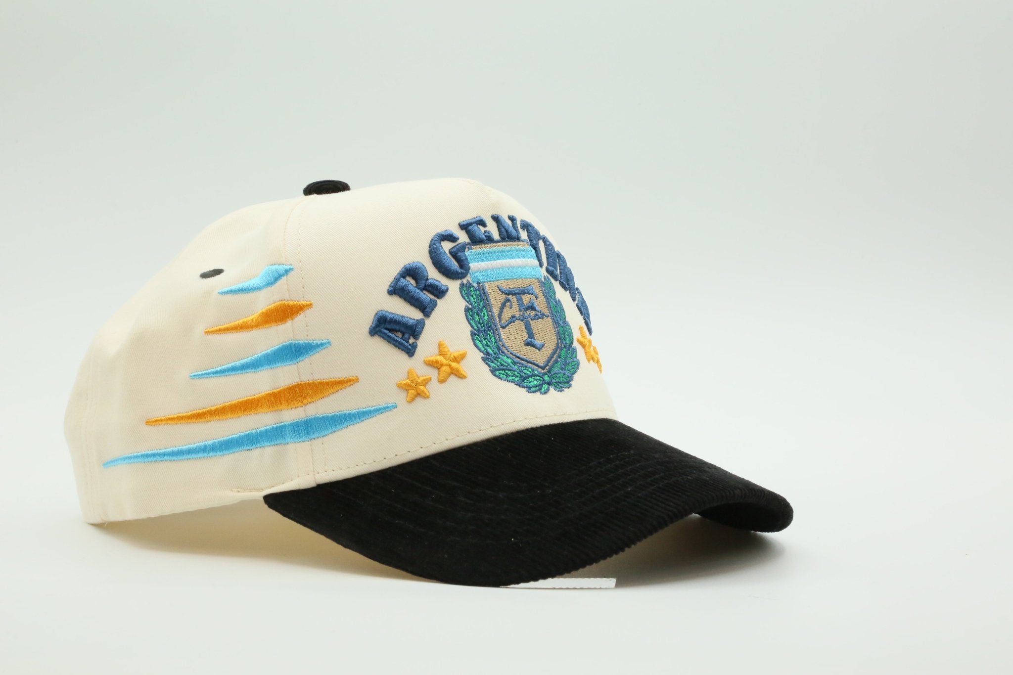 Argentina Cream/Black Corduroy - MaisonHats
