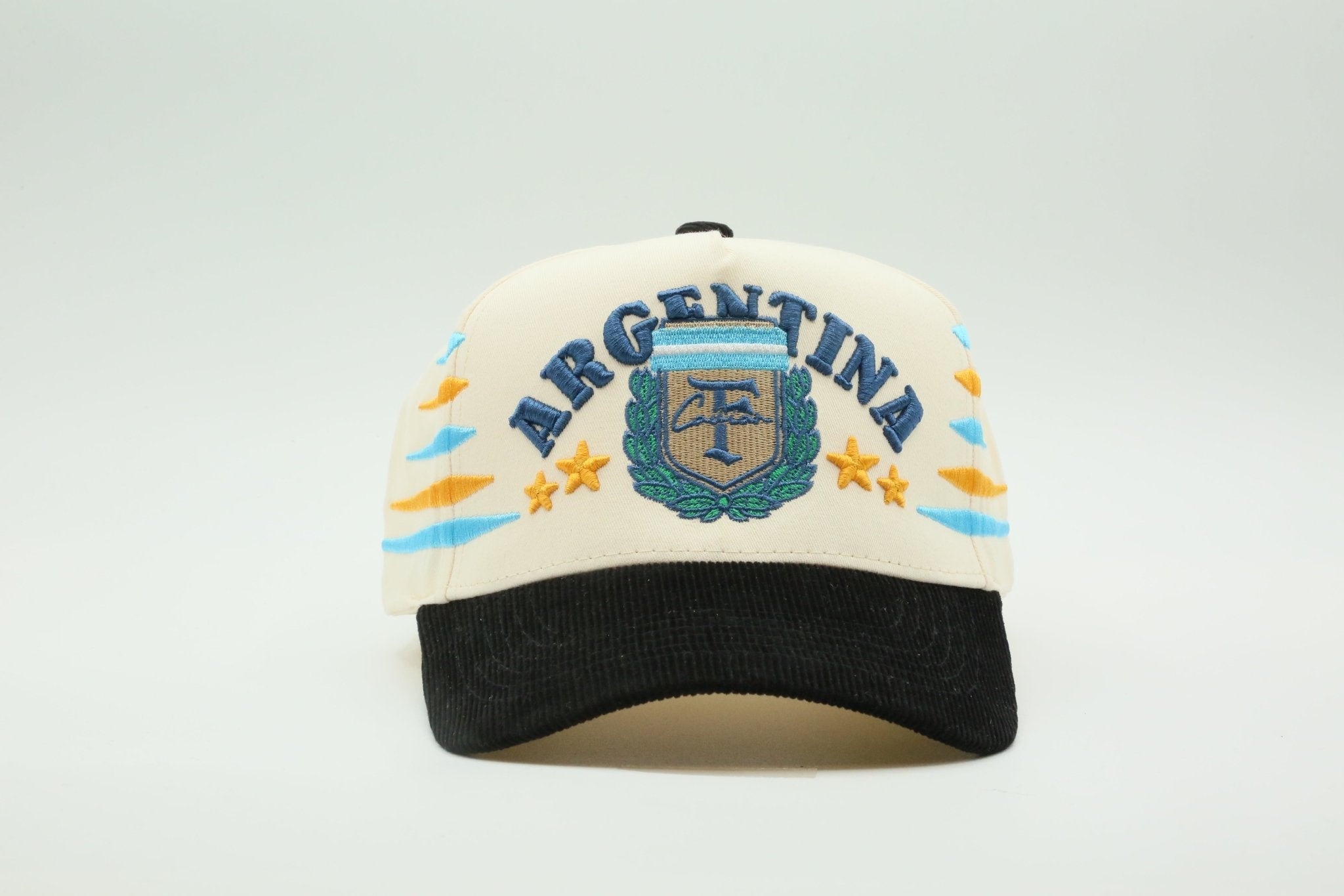 Argentina Cream/Black Corduroy - MaisonHats