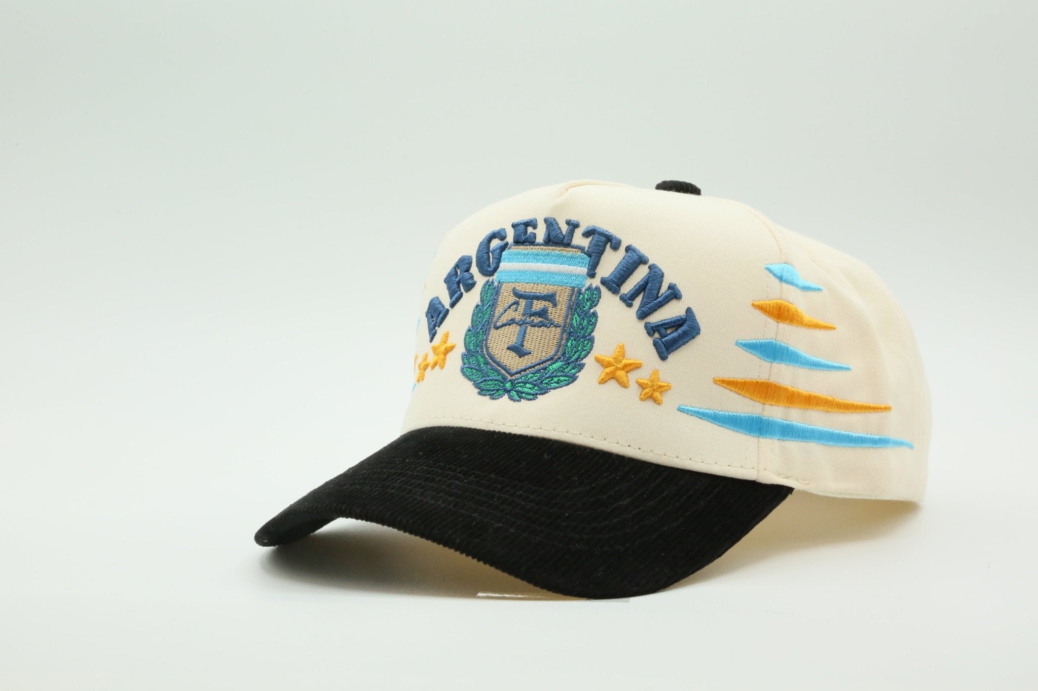 Argentina Cream/Black Corduroy - MaisonHats