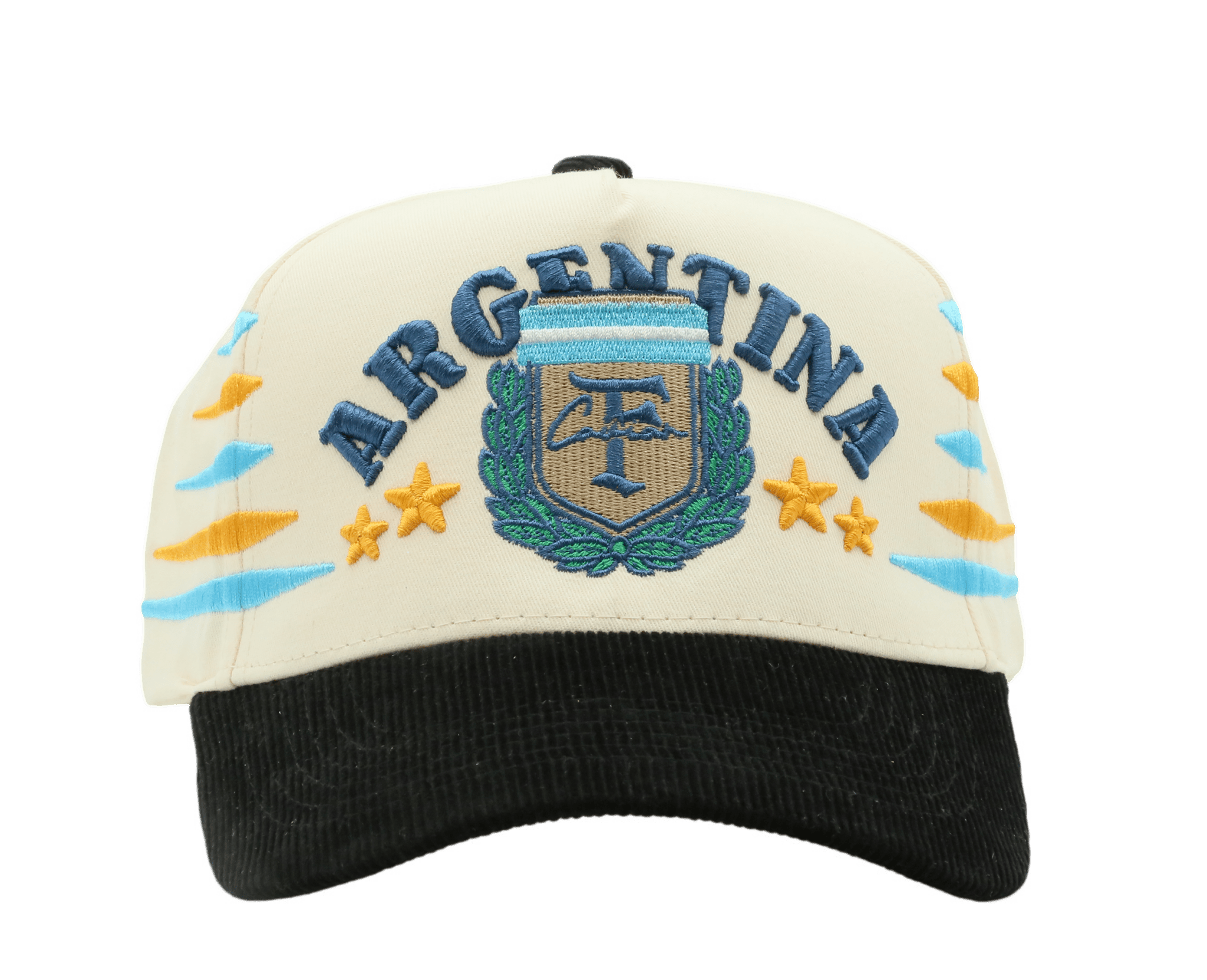 Argentina Cream/Black Corduroy - MaisonHats