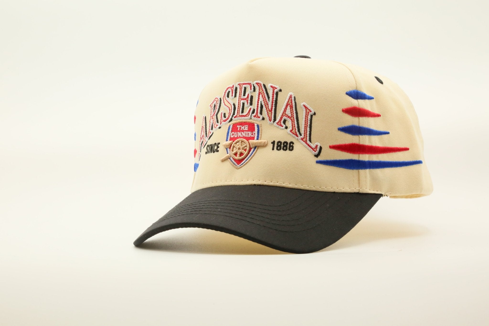 ARSENAL FC STRIPES CREAM/BLACK - MaisonHats