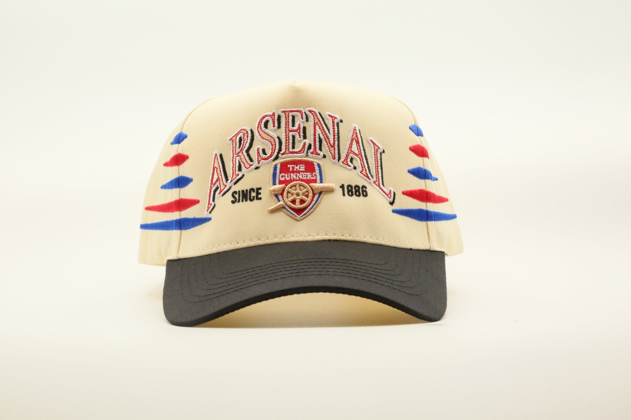 ARSENAL FC STRIPES CREAM/BLACK - MaisonHats
