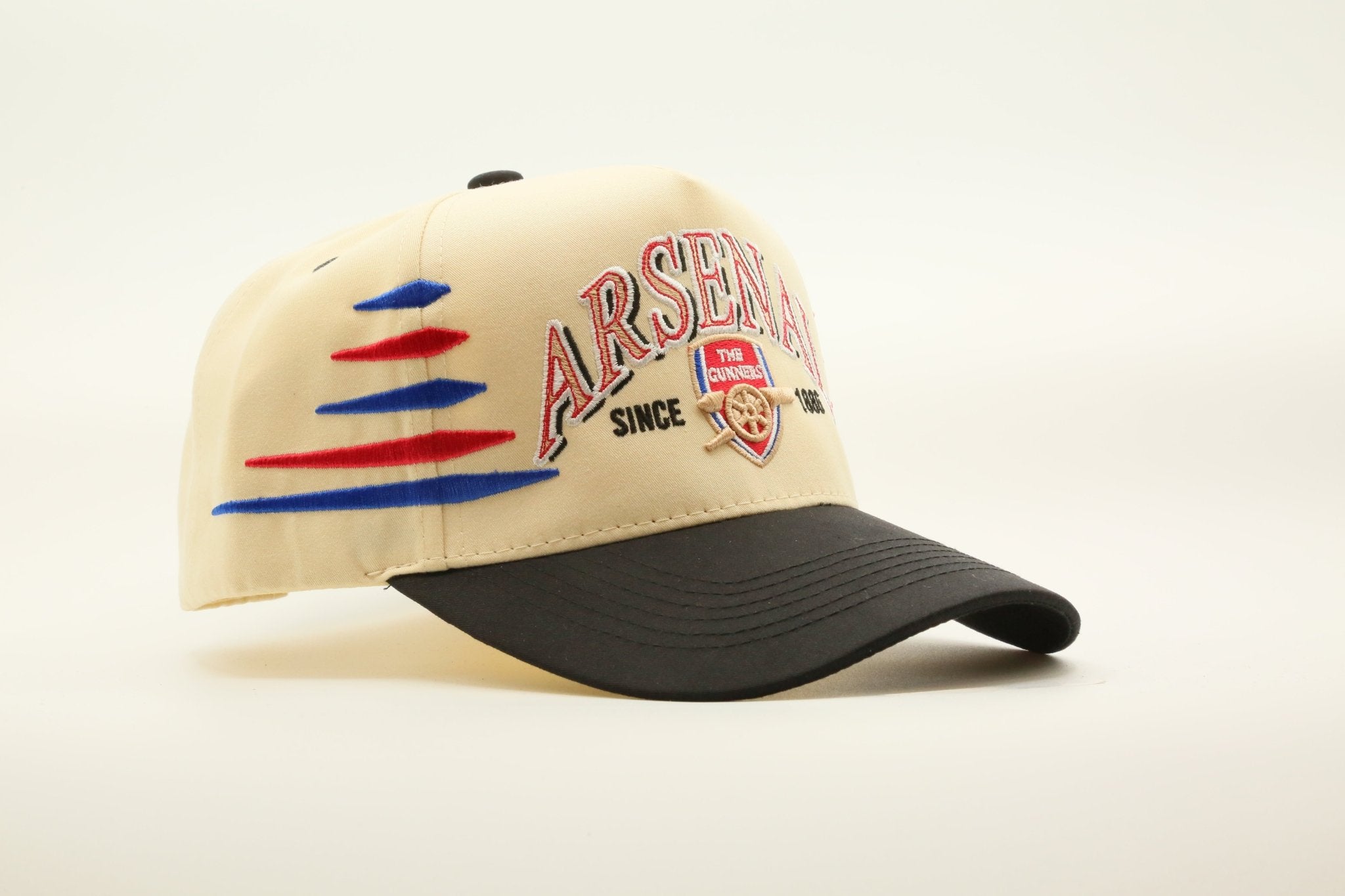 ARSENAL FC STRIPES CREAM/BLACK - MaisonHats