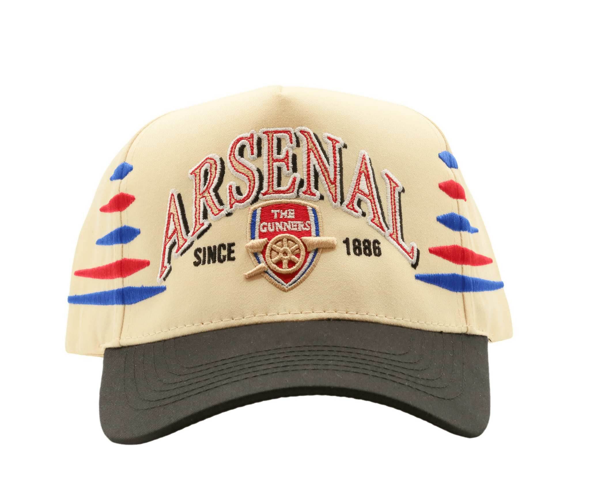 ARSENAL FC STRIPES CREAM/BLACK - MaisonHats
