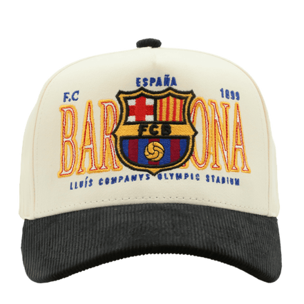 Barcelona Cream/Black Corduroy - MaisonHats