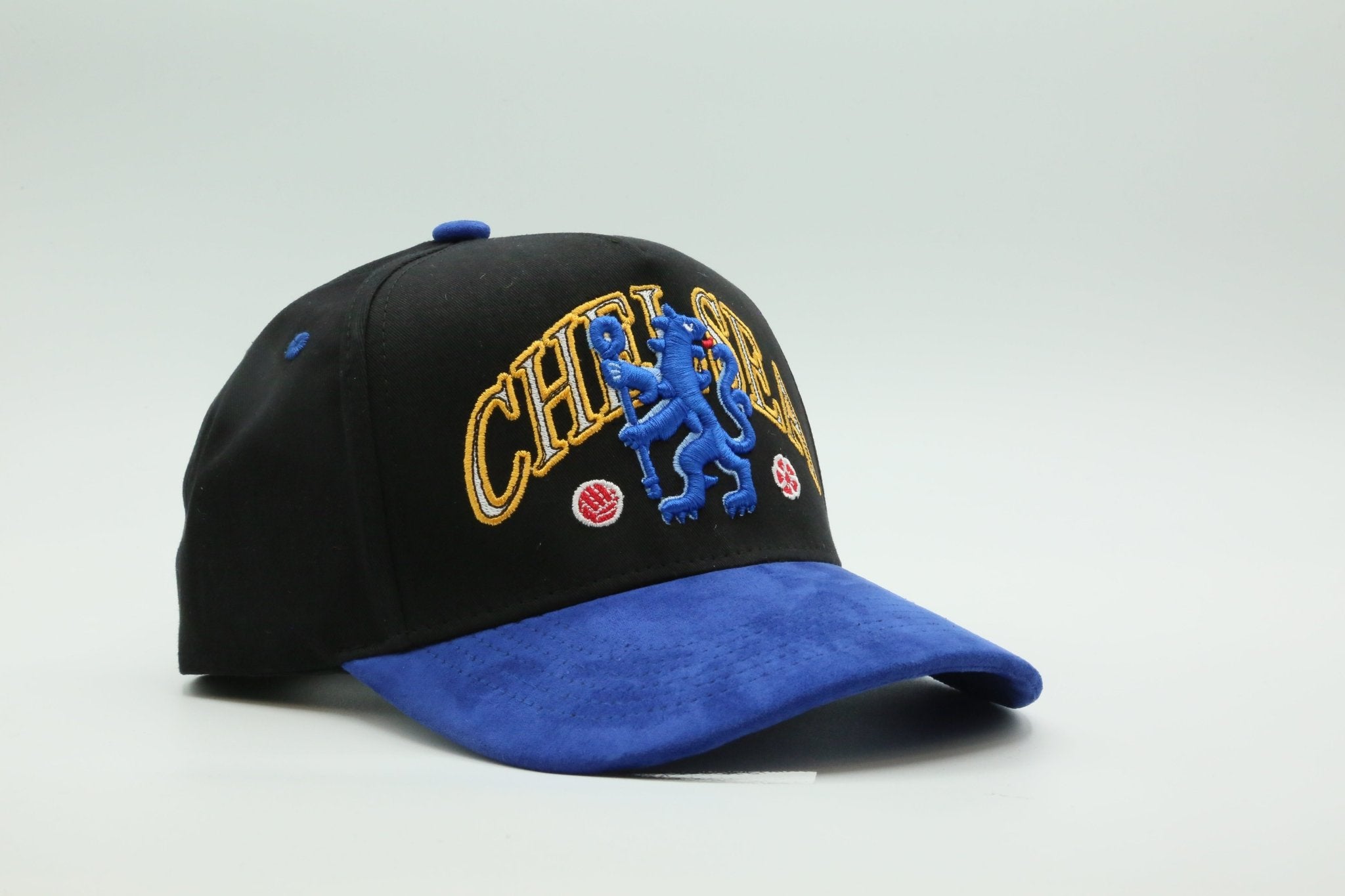 Chelsea Black / Blue Suede Hat - MaisonHats