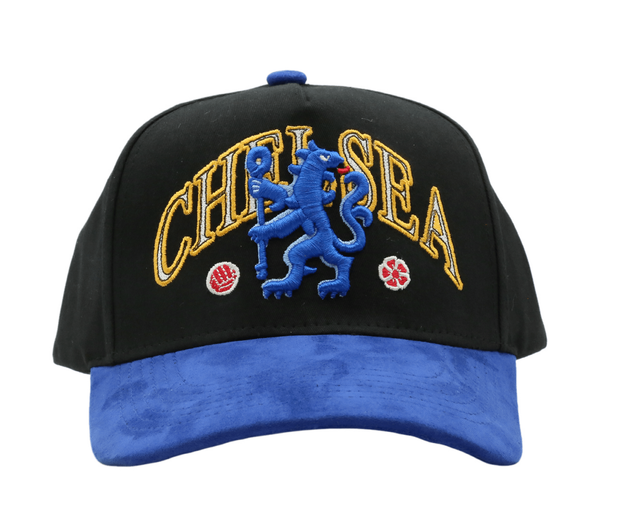 Chelsea Black / Blue Suede Hat - MaisonHats