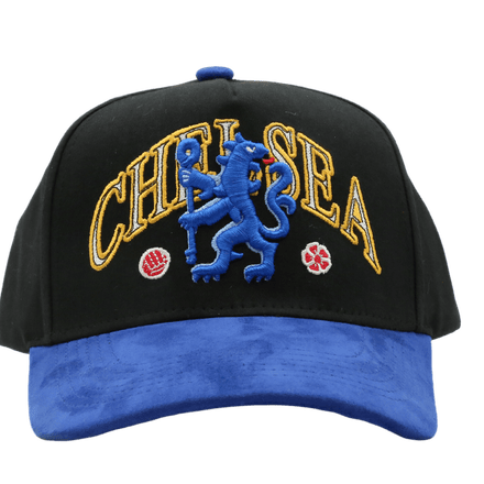 Chelsea Black / Blue Suede Hat - MaisonHats