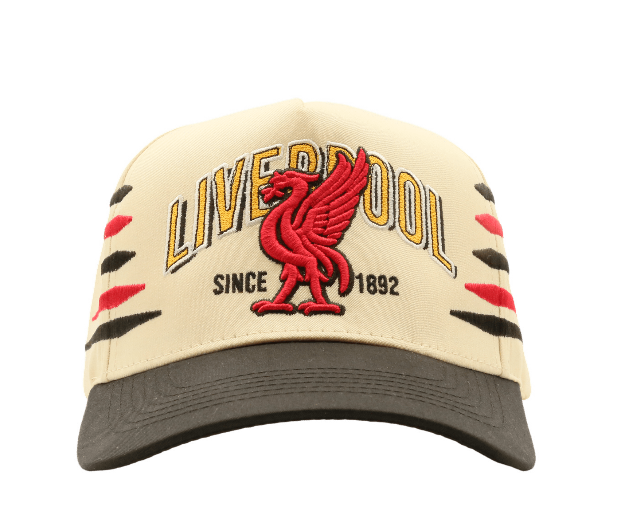 LIVERPOOL FC STRIPES CREAM/BLACK - MaisonHats