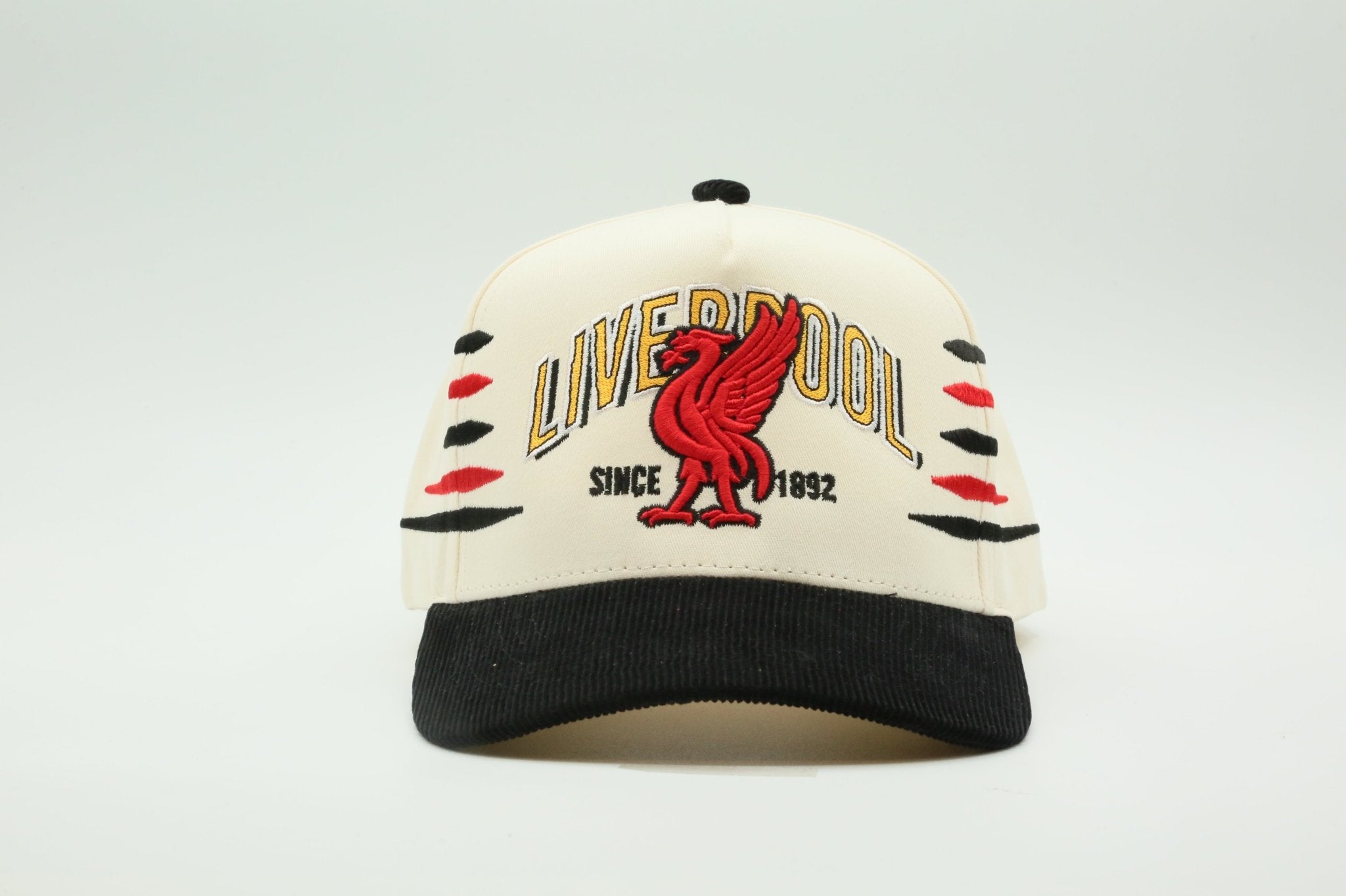 Liverpool Flags Cream/Black Corduroy - MaisonHats