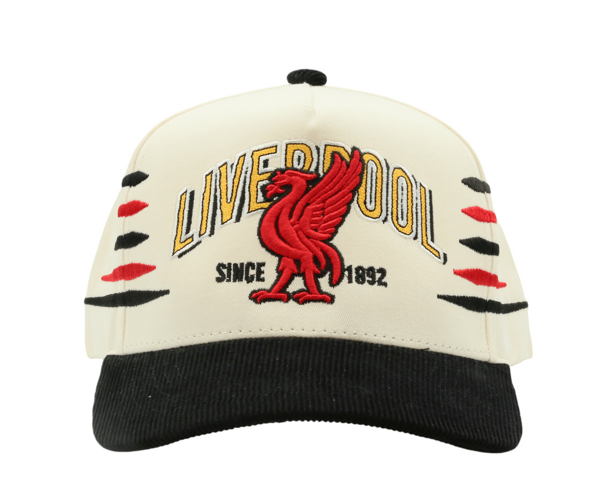 Liverpool Flags Cream/Black Corduroy - MaisonHats