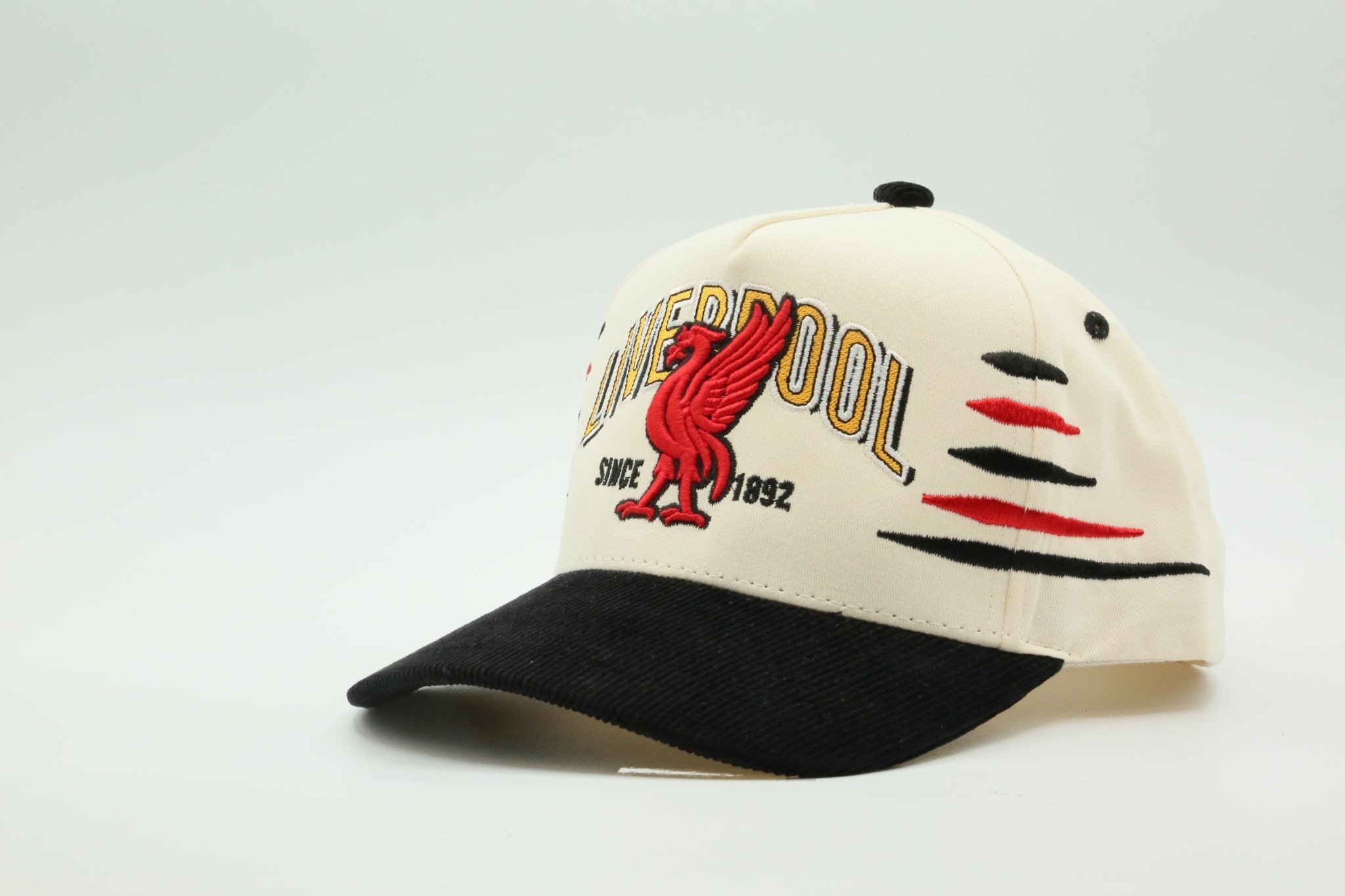 Liverpool Flags Cream/Black Corduroy - MaisonHats