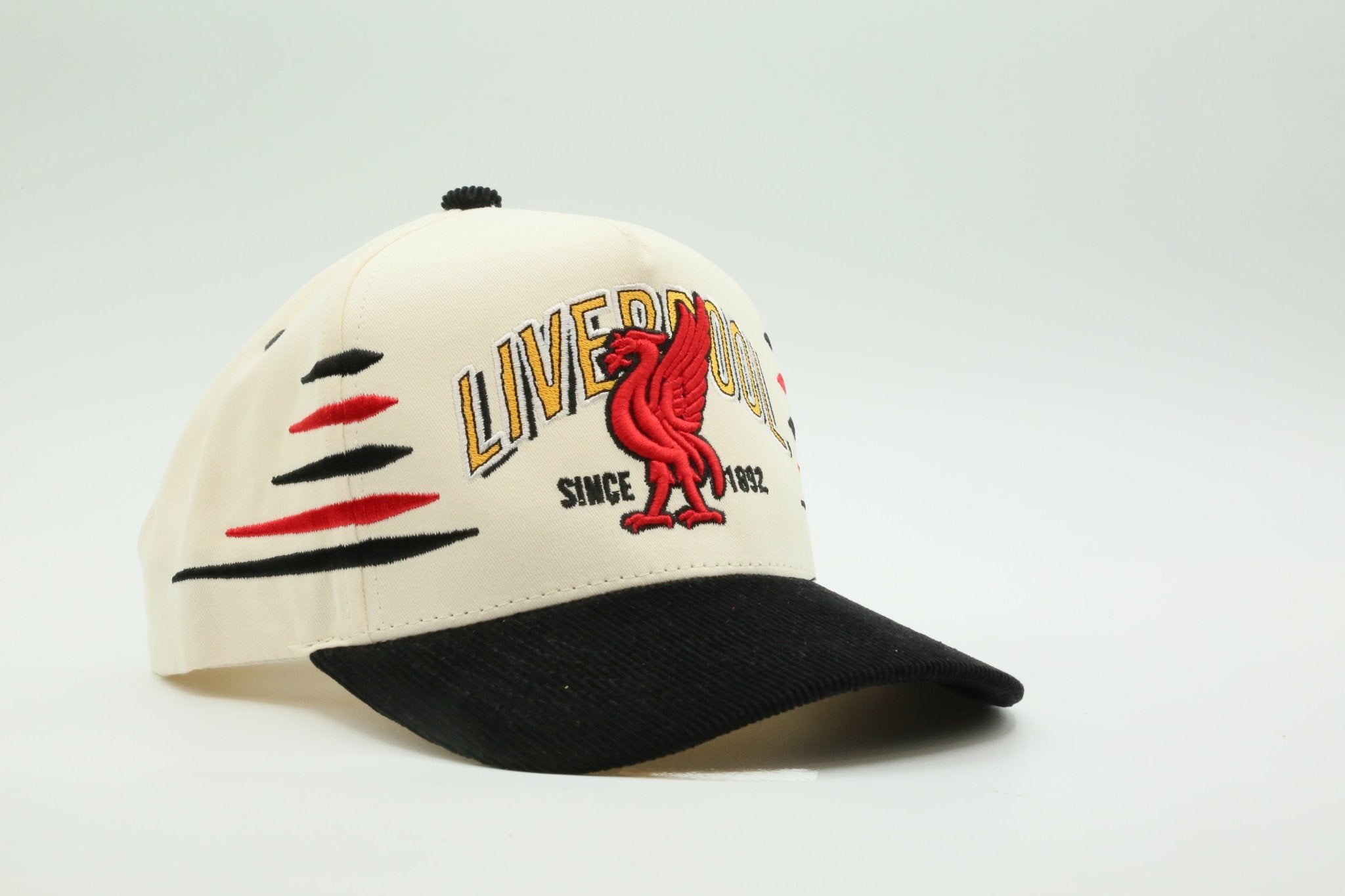 Liverpool Flags Cream/Black Corduroy - MaisonHats