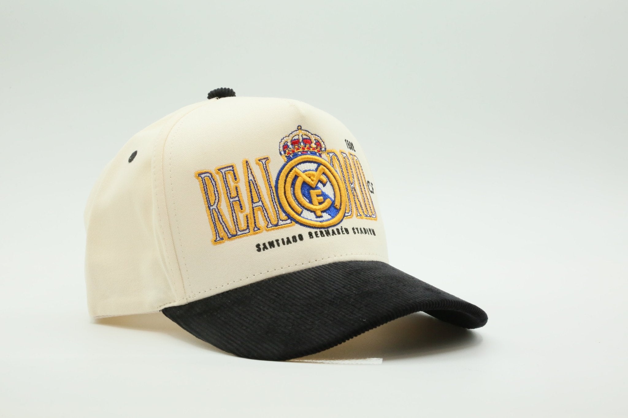 Real Madrid Cream/Black Corduroy - MaisonHats