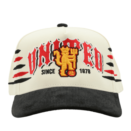 United Flags Cream/Black Corduroy - MaisonHats