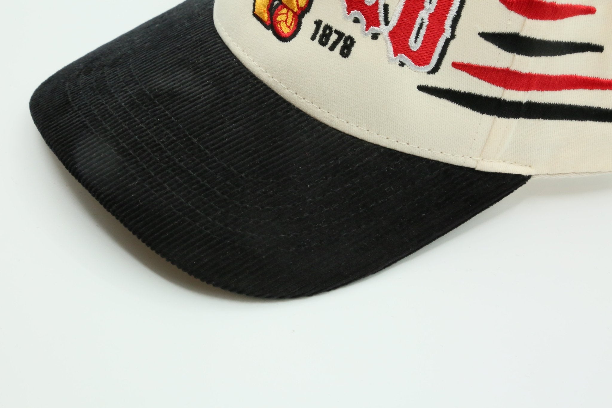 United Flags Cream/Black Corduroy - MaisonHats